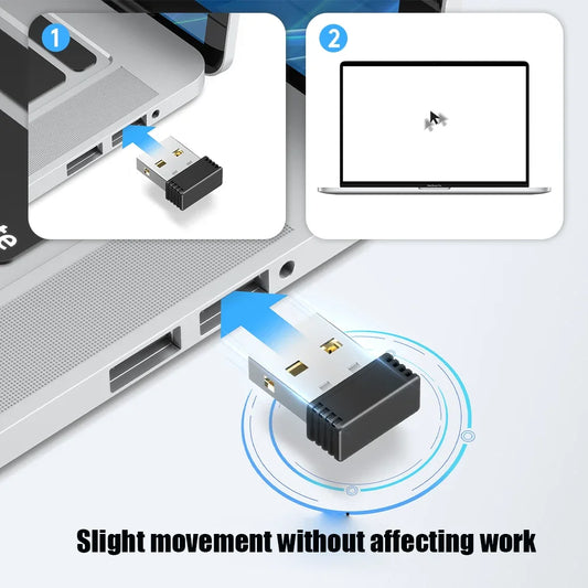USB Port Shaker Wiggler Awake Mouse Wireless Mouse Jigglers Mover Undetectable Automatic for Laptop Keeps Computer Movement