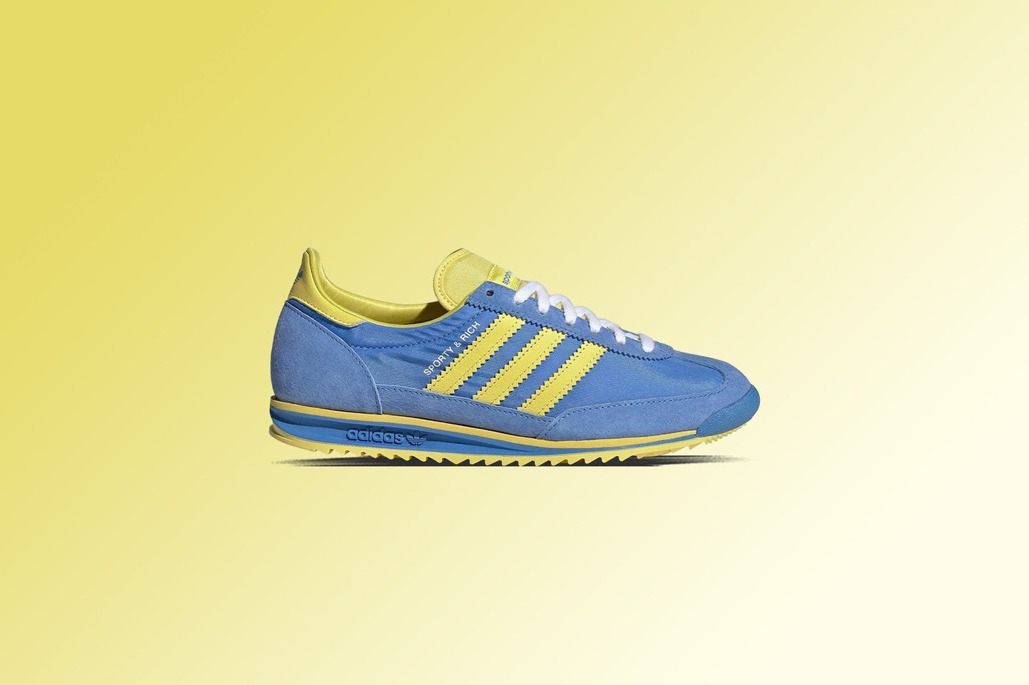 Adidas x Sporty & Rich SL72 Women's - Real Blue/Light Yellow/White