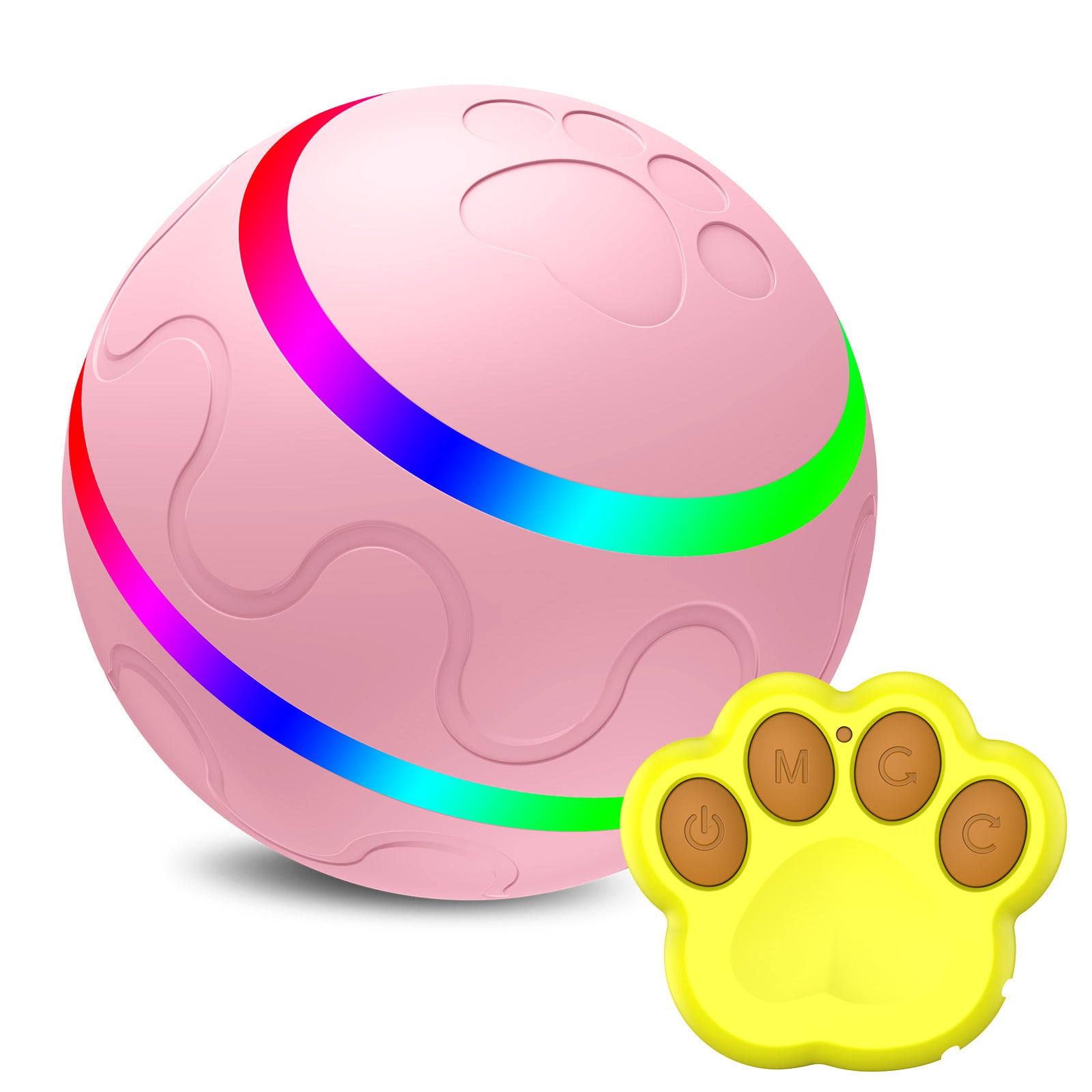 Automatic Cat Wicked Ball Toy – USB Rechargeable Smart Interactive Self Rotating Ball for Cats