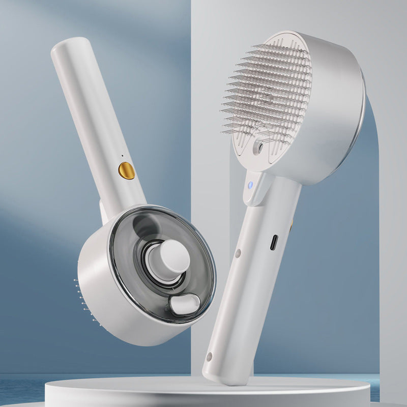 Steam Pet Hair Remover Brush with UV – Self-Cleaning Dog & Cat