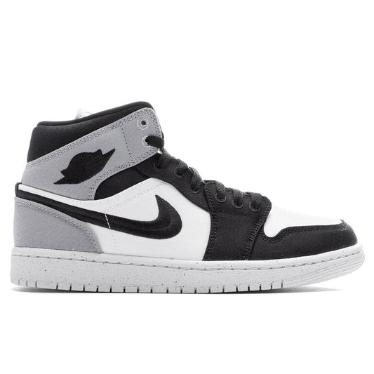 Women's Air Jordan 1 Mid SE - Sail/Black/Light Steel Grey