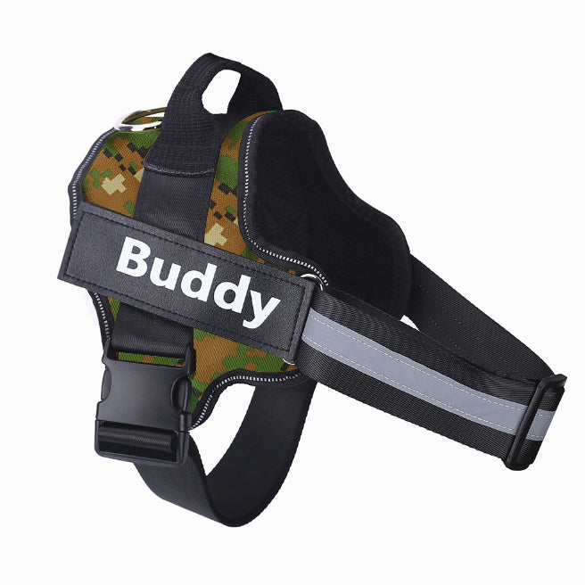 Personalized No-Pull Dog Harness – Reflective Adjustable Pet Vest