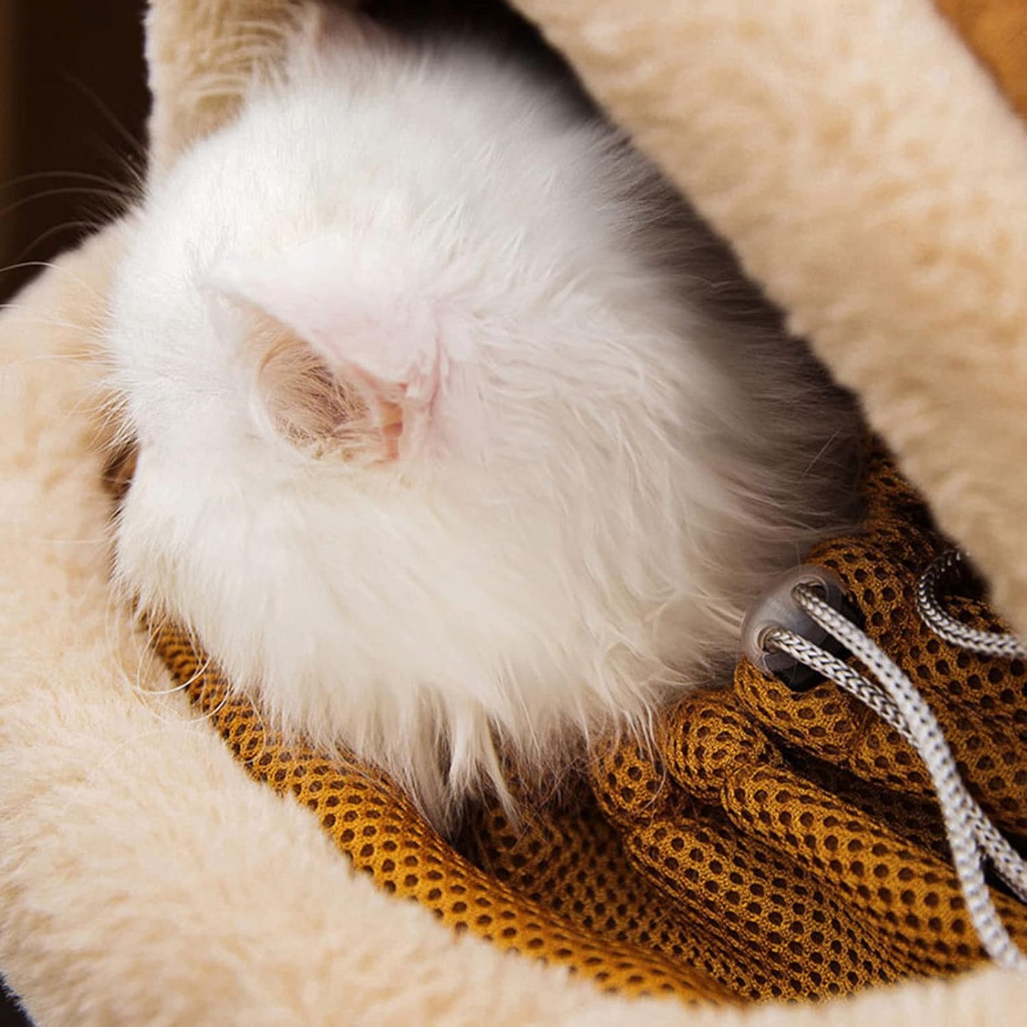 Winter Plush Pet Backpack Carrier – Reindeer Dog & Cat Travel Bag