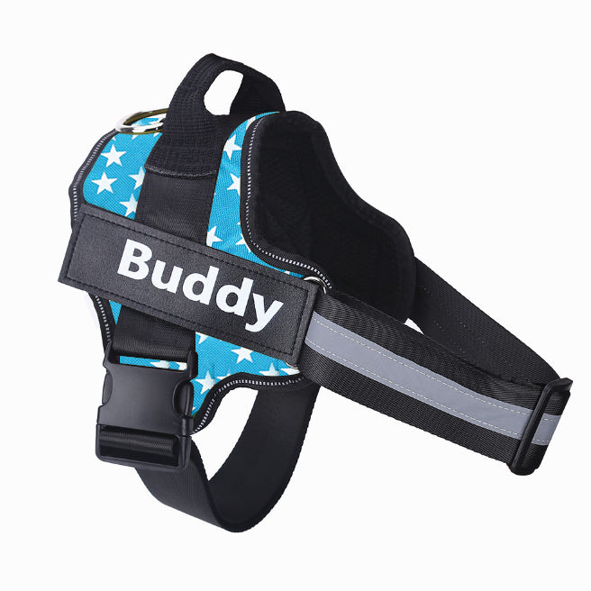 Personalized No-Pull Dog Harness – Reflective Adjustable Pet Vest