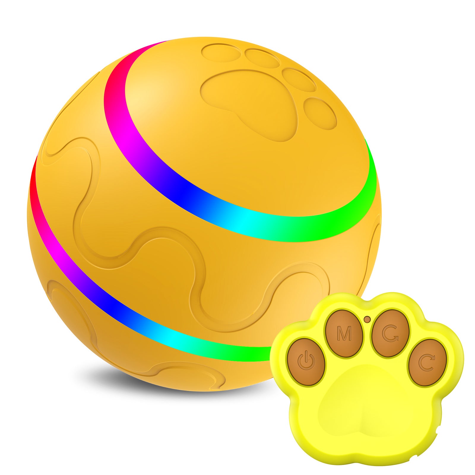 Automatic Cat Wicked Ball Toy – USB Rechargeable Smart Interactive Self Rotating Ball for Cats