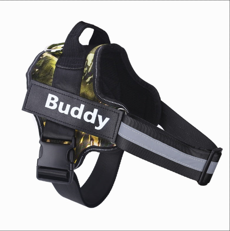 Personalized No-Pull Dog Harness – Reflective Adjustable Pet Vest