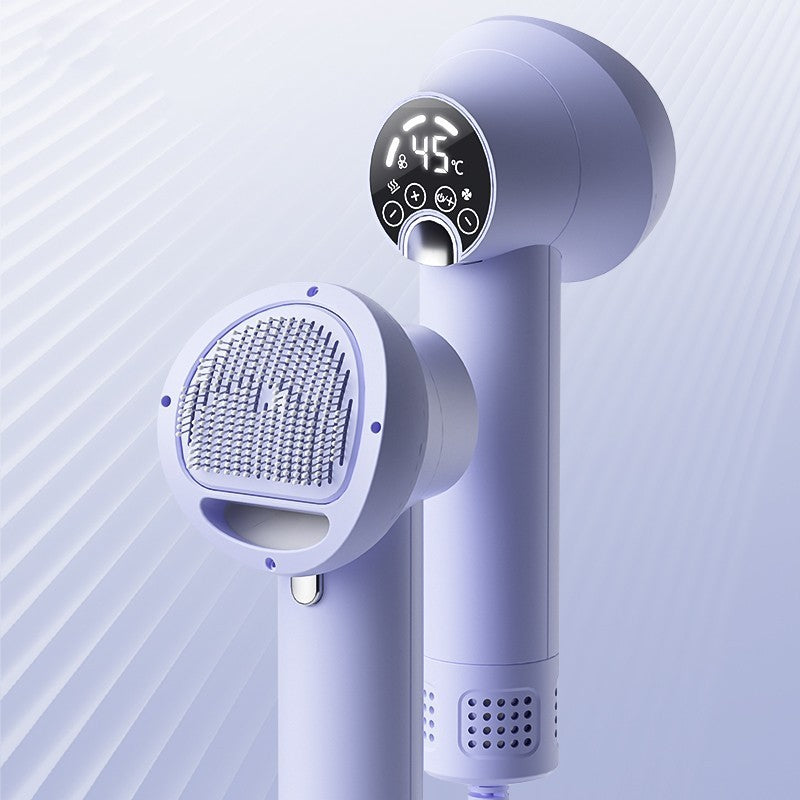 Smart Silent Pet Hair Dryer Brush – Low Noise Dog & Cat Grooming