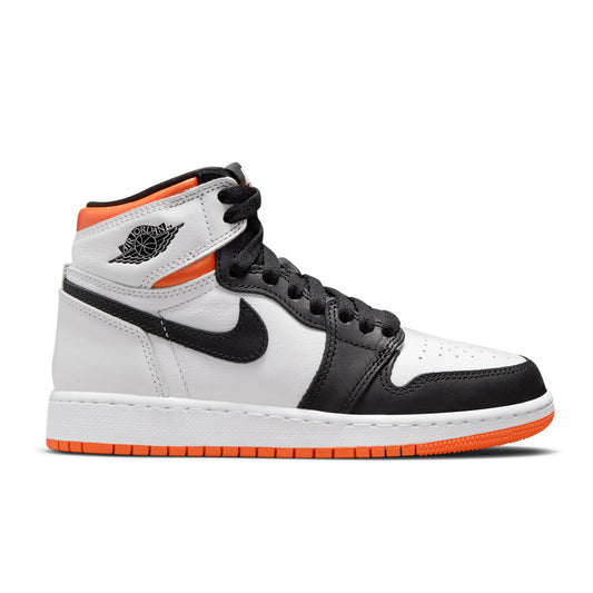 Air Jordan 1 Retro High OG (GS) - White/Electro Orange