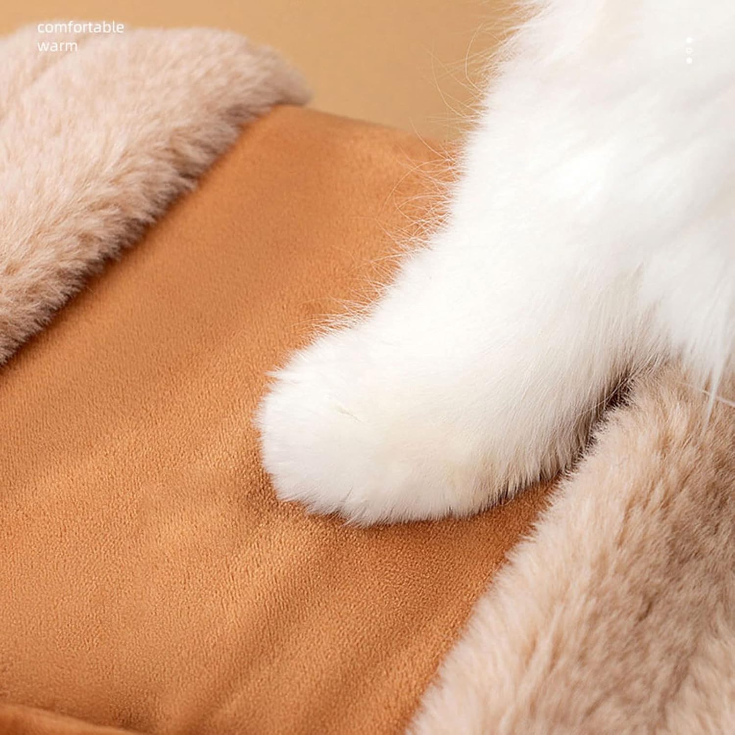 Winter Plush Pet Backpack Carrier – Reindeer Dog & Cat Travel Bag