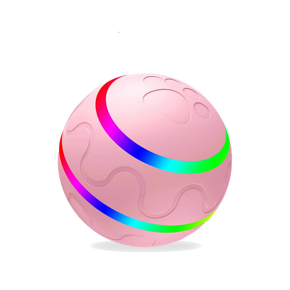 Automatic Cat Wicked Ball Toy – USB Rechargeable Smart Interactive Self Rotating Ball for Cats