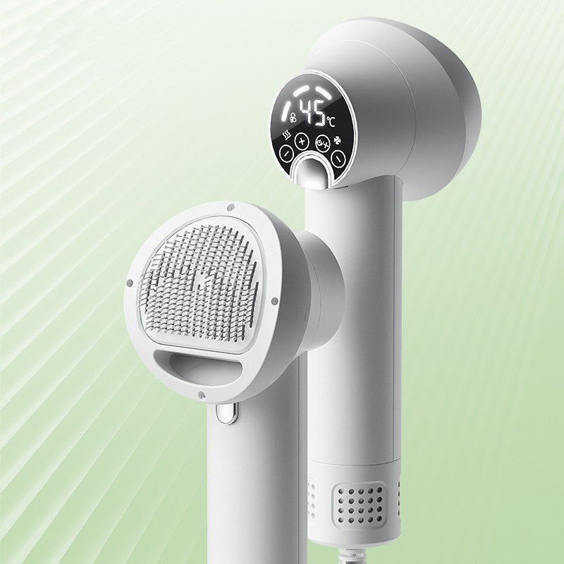 Smart Silent Pet Hair Dryer Brush – Low Noise Dog & Cat Grooming