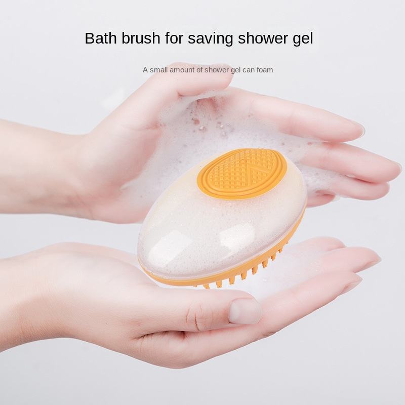 2-in-1 Dog & Cat Bath Brush – Silicone Pet Shampoo Massage Tool