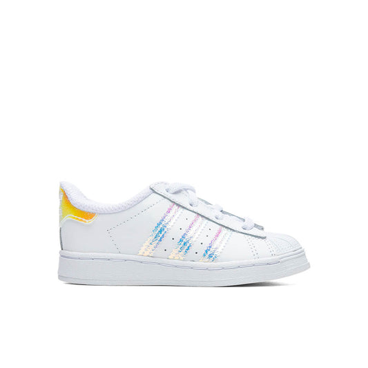 Toddler Superstar - Cloud White/Iridescent Stripe