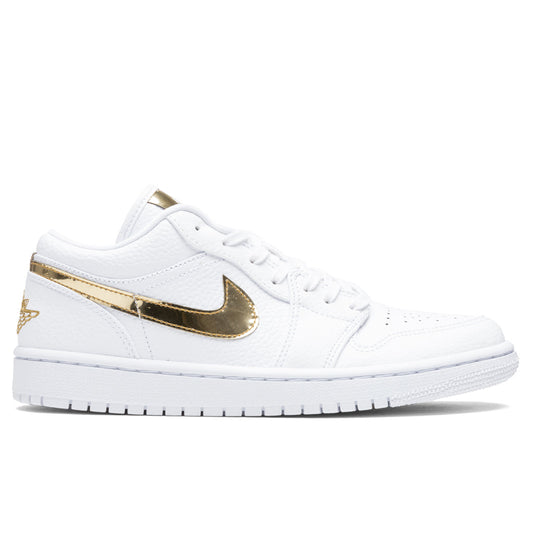 Women's Air Jordan 1 Low SE - White/Metallic Gold