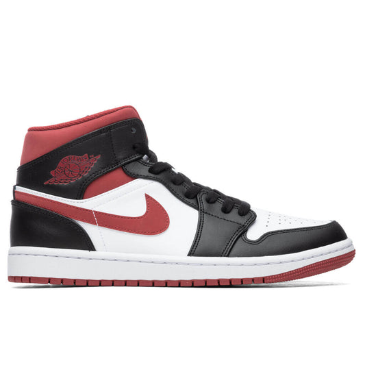 Air Jordan 1 Mid - White/Gym Red
