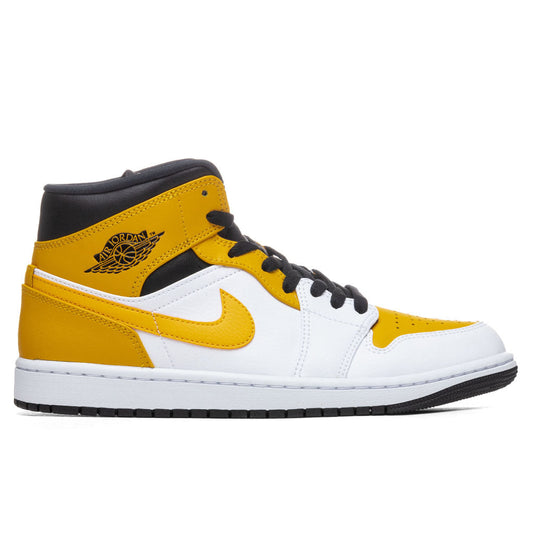 Air Jordan 1 Mid - White/University Gold