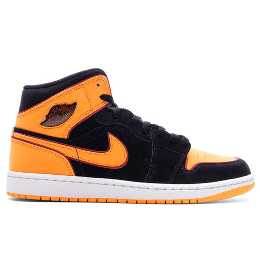 Air Jordan 1 Mid SE - Black/Vivid Orange/Cardinal Red