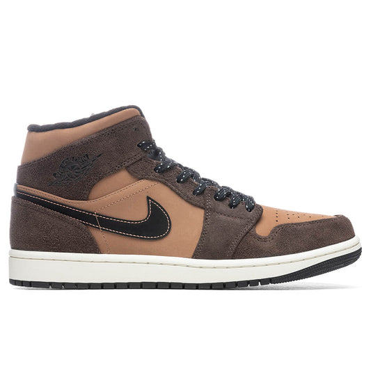 Air Jordan 1 Mid SE - Dark Chocolate/Crimson Bliss