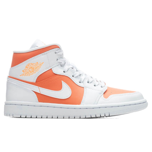 Women's Air Jordan 1 Mid SE - Bright Citrus/White