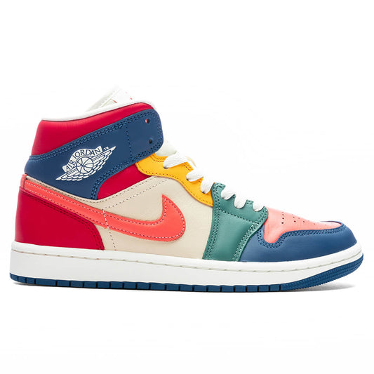 Women's Air Jordan 1 Mid SE - French Blue/Magic Ember/Fire Red