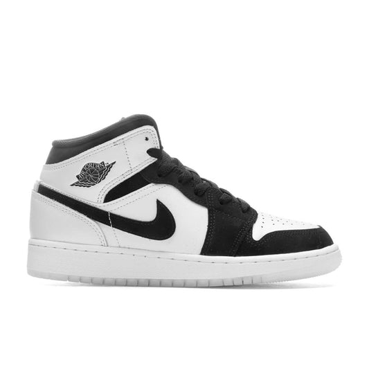 Air Jordan 1 Mid SE (GS) - White/Black/Multi