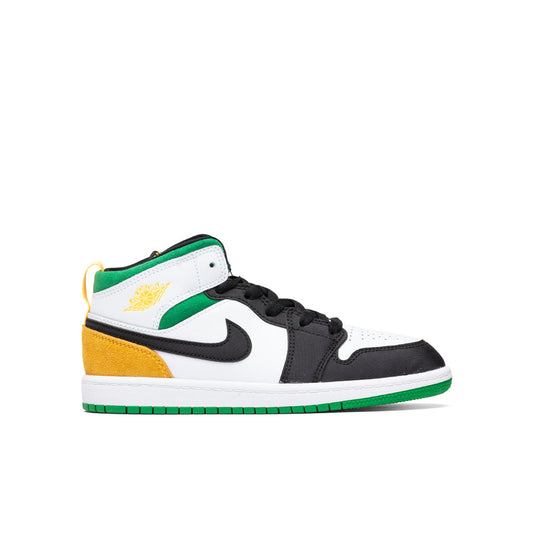 Air Jordan 1 Mid SE (PS) - White/Laser Orange
