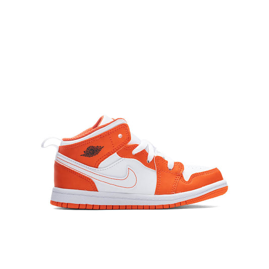 Air Jordan 1 Mid SE (TD) - Electro Orange/Black