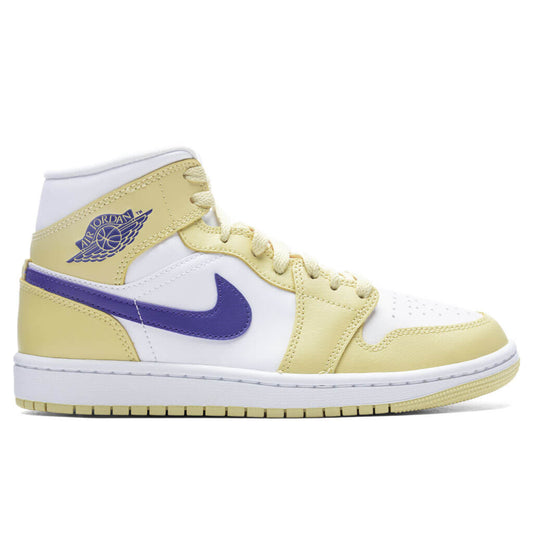 Women's Air Jordan 1 Mid - Lemon Wash/Lapis/White