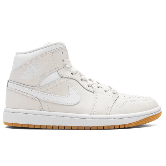 Women's Air Jordan 1 Mid - Phantom/White/Gum Light