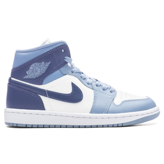 Women's Air Jordan 1 Mid - Sail/Diffused Blue/Blue Grey