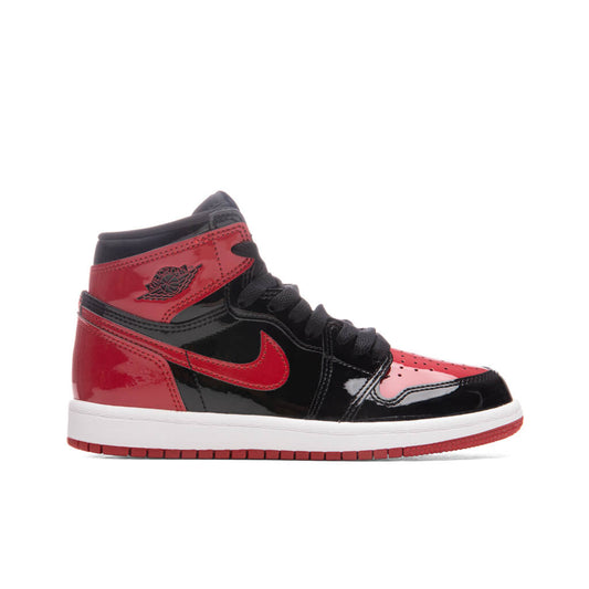 Air Jordan 1 Retro High OG (PS) 'Patent Bred' - Black/Varsity Red/White