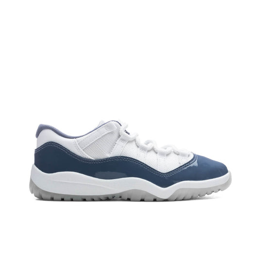 Air Jordan 11 Retro Low (PS) - White/Midnight Navy/Diffused Blue
