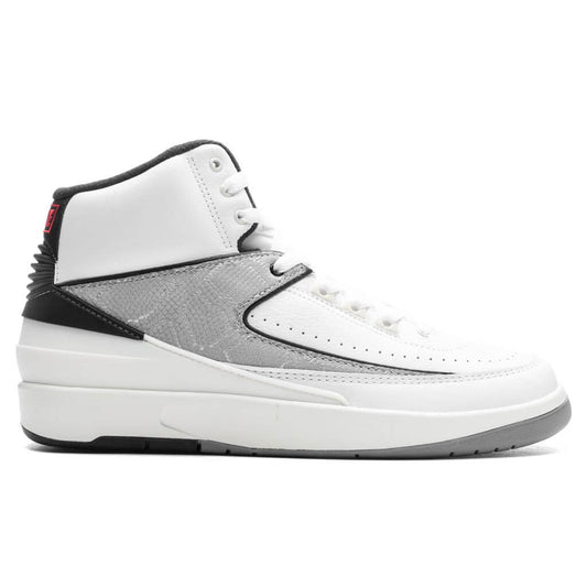 Air Jordan 2 Retro 'Python' - White/Fire Red/Cement Grey