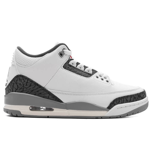 Air Jordan 3 Retro 'Grey Cement' - Summit White/Fire Red/Cement Grey