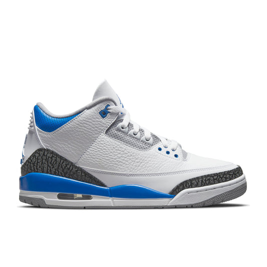 Air Jordan 3 Retro (GS) 'Racer Blue' - White/Cement Grey