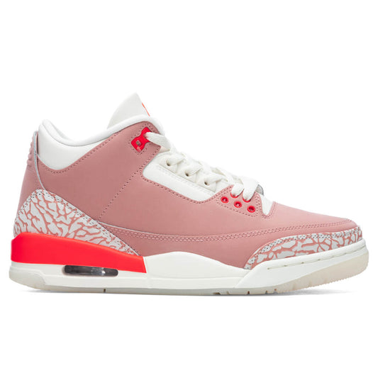 Women's Air Jordan 3 Retro - Rust Pink/Bright Crimson