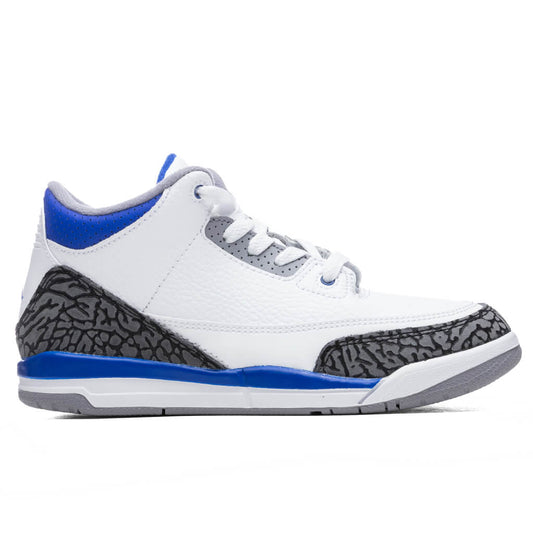 Air Jordan 3 Retro (PS) 'Racer Blue' - White/Cement Grey