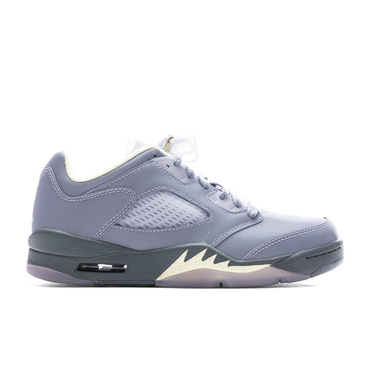 Women's Air Jordan 5 Retro Low - Indigo Haze/Fire Red/Metallic Silver