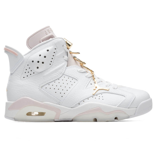 Women's Air Jordan 6 Retro 'Gold Hoops' - White/Metallic Gold