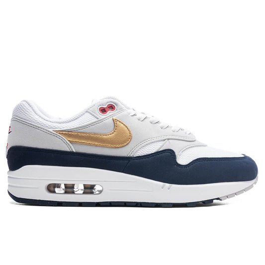 Air Max 1 'Olympic' - Obsidian/Metallic Gold/White