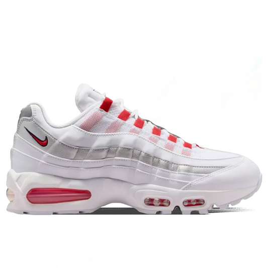 Air Max 95 SE 'England' - White/Speed Red/Metallic Silver/Obsidian