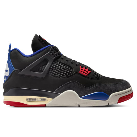 Air Jordan 4 Retro 'Rare Air' - Black/Fire Red/Deep Royal Blue