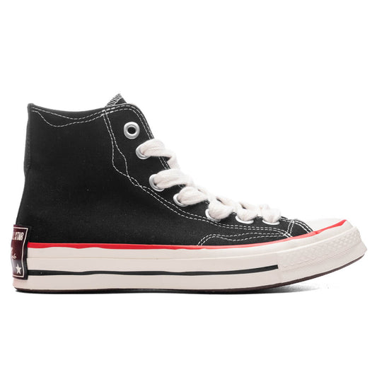 Chuck 70 Hi Sketch - Black/White/Red