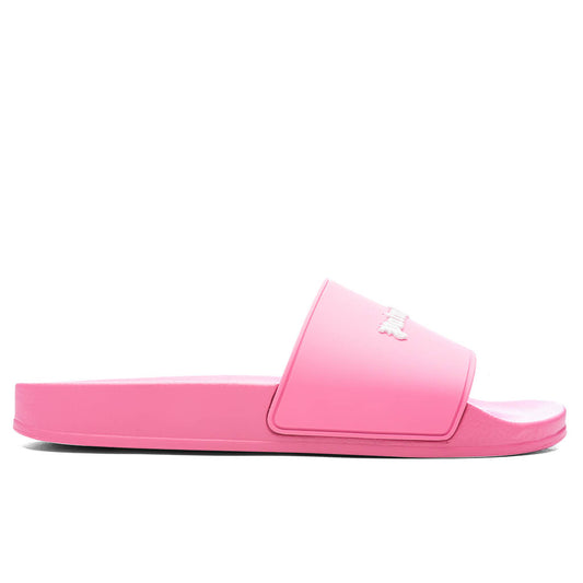 Classic Logo Pool Slider - Fuchsia Fluorescent
