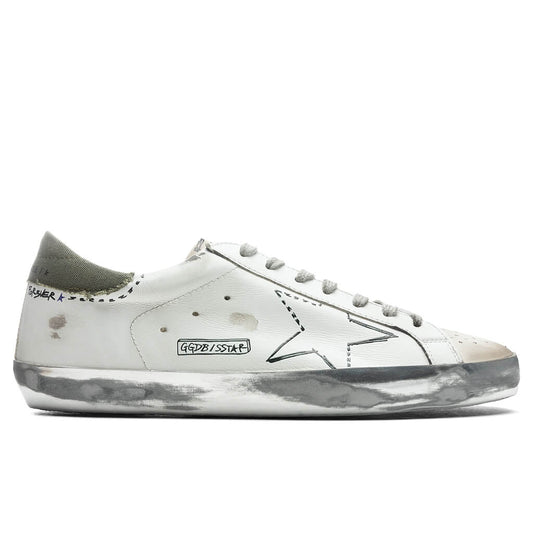 Super-Star Sneakers - White/Military Green