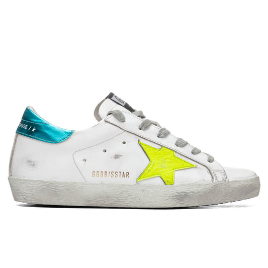 Women's Super-Star Sneakers - White/Yellow/Fluorescent
