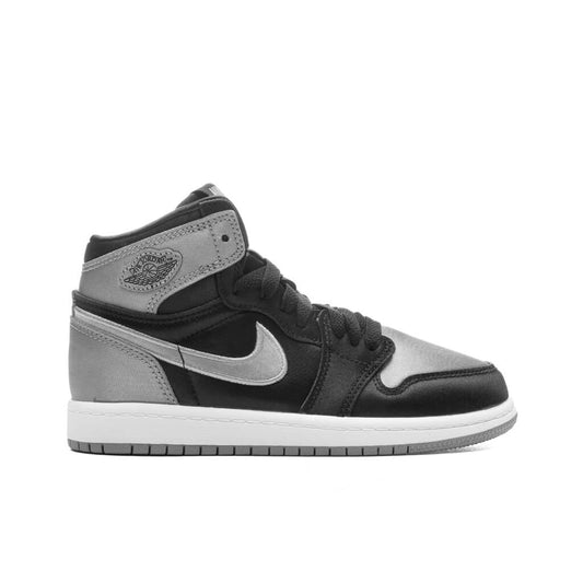 Air Jordan 1 Retro High OG 'Satin Shadow' (PS) - Black/Medium Grey/White