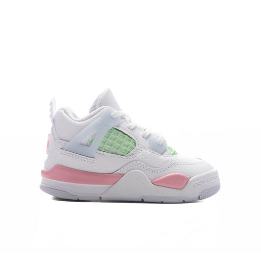 Air Jordan 4 Retro 'Valentine's Day' (TD) - White/Medium Soft Pink/Half Blue