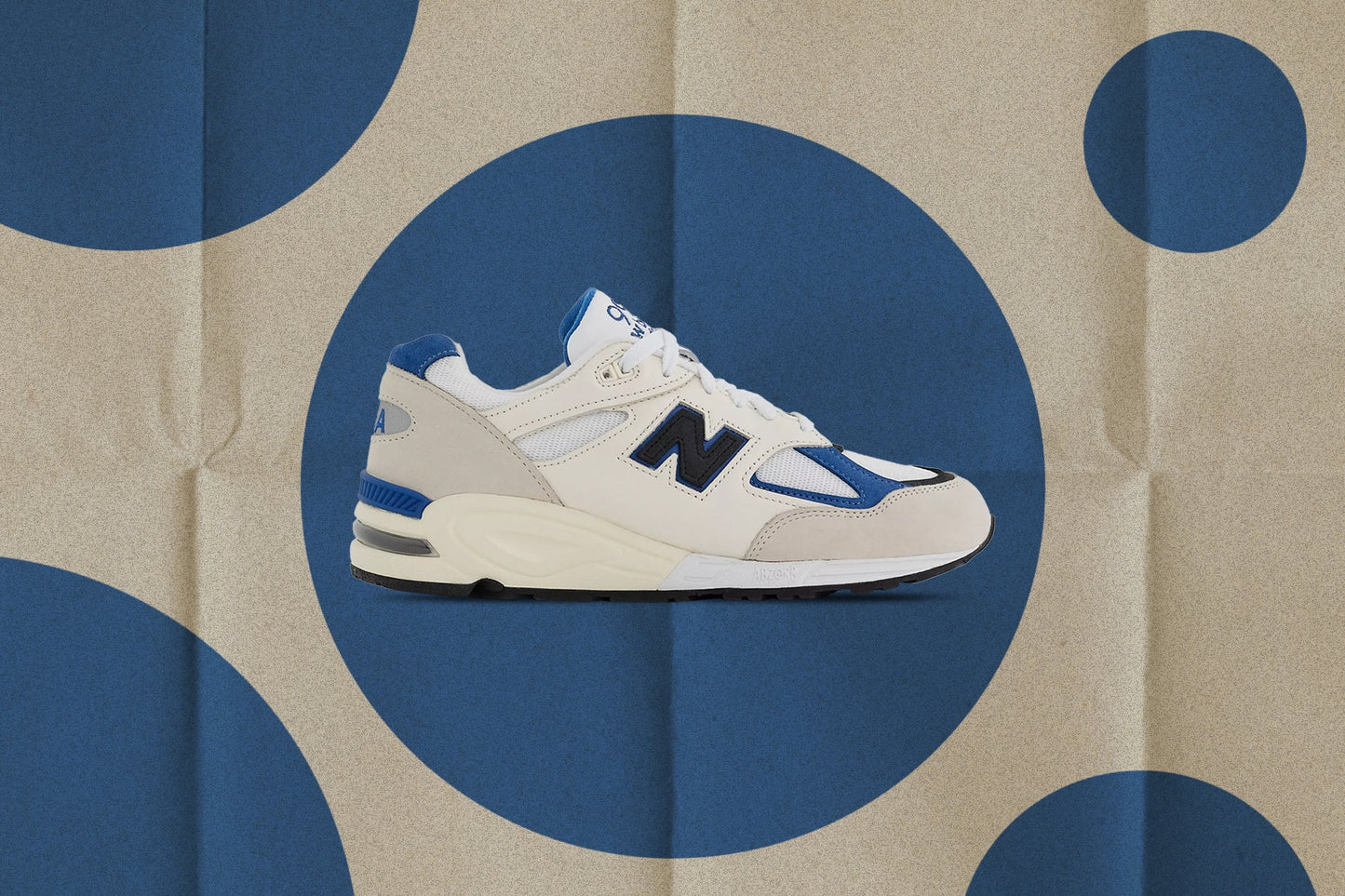 New Balance 990v2 Made in USA - White/Blue