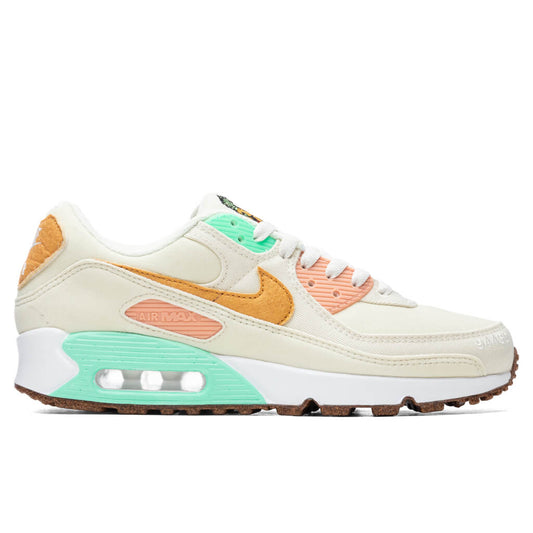 Air Max 90 LX Women's - Coconut Milk/Metallic Gold/Green Glow